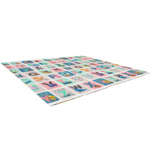 Ikonka Art.KX4503 Educational double-sided foldable foam mat 180 x 200 animals/alphabet