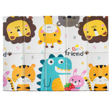 Ikonka Art.KX4503 Educational double-sided foldable foam mat 180 x 200 animals/alphabet