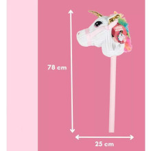 Ikonka Art.KX3493 Hobby horse unicorn head on a stick