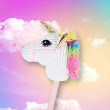 Ikonka Art.KX3493 Hobby horse unicorn head on a stick