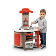 Ikonka Art.KX3961 Children's plastic kitchen red with sound