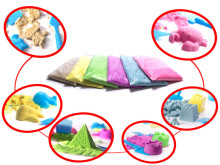 Ikonka Art.KX9511_1 Kinetic sand in a box 2kg moulds blue