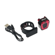 Ikonka Art.KX4237 Red bicycle light built-in rechargeable battery