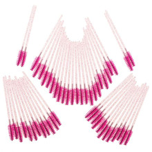 Ikonka Art.KX5037 Eyelash and eyebrow brush spiral 50pcs.