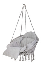 Ikonka Art.KX3951_1 Stork's nest with cushion 60*80*120 grey