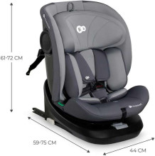 KinderKraft I-Grow I-Size Art.KCIGRO00GRY0000 Grey Bērnu Autosēdeklītis 0-36kg