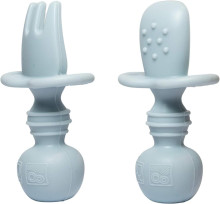 La Bebe™ Basic  Silicone Spoon Art.169085 Light Beige rožės minkštas silikoninis šaukštas (1 vnt.)