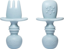 La Bebe™ Basic  Silicone Spoon Art.169085 Light Beige rožės minkštas silikoninis šaukštas (1 vnt.)