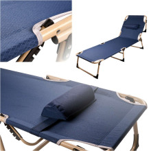 Ikonka Art.KX3909 Folding tourist field bed canada 193 cm navy blue