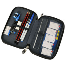 Ikonka Art.KX3758_2 Double pencil case with accessories Chessboard Crush