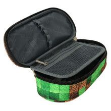 Ikonka Art.KX3760 Padded sachet pencil case with flap Pixel Cubes