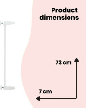Safety First Gate Extension Art.169269 White Pagarināšana drošības vārtiem,7cm