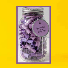 THE BEST GIFT IDEAS -100 reasons you are amazing ART.169408 Creative glass jar with papers