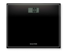 Salter 9207 BK3R Compact Glass Electronic Bathroom Scale - Black