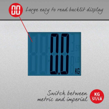 Salter 9075 SVGL3REU16 Max Electronic Digital Bathroom Scales - Silver