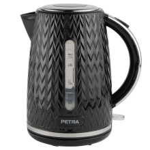 Petra PT3864BLKVDEEU10 Chevron Jug Kettle black