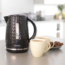 Petra PT3864BLKVDEEU10 Chevron Jug Kettle black