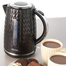 Petra PT3864BLKVDEEU10 Chevron Jug Kettle black