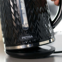 Petra PT3864BLKVDEEU10 Chevron Jug Kettle black