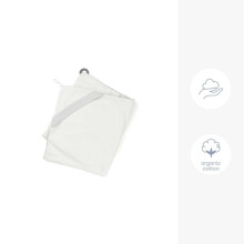 Doomoo hooded towel Dry and Play, White