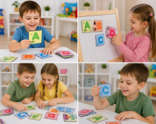 I-Toys English Magnetic Alphabet Art.173285 Magnetinės kortelės su raidėmis anglų kalbos abėcėlės mokymui