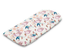 Baby nest Minky – birds retro pink