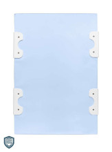 Stiffened Changing Pad WITH SAFETY SYSTEM - ANIMALS HIPPO BLUE