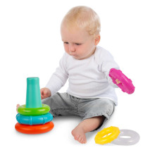 PLAYGRO rotaļlieta  piramīda -zobgrauzis Sort And Stack, 4088543