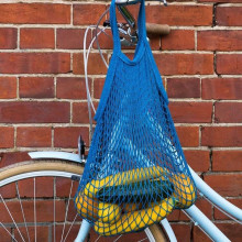 Greek Blue Organic Cotton Net Bag, Rex London