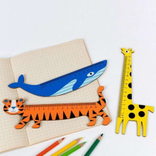 Wooden ruler, Tiger, Rex London