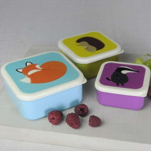 Set Of 3 Rusty Fox And Friends Snack Boxes, Rex London