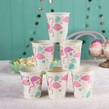 Flamingo Bay paper cups, Rex London