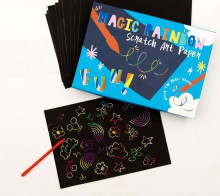 Rainbow scratch art kit, Rex London