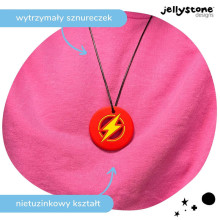 Strike energy pendant, red, Jellystone Design