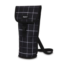 Freezable Wine Cooler Bag, Color - Black Grid, PACKIT