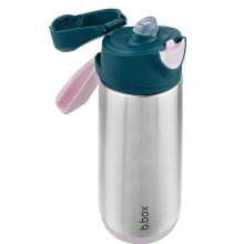 500ml insulated sport spout bottle - indigo rose, b.box