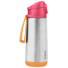 500ml insulated sport spout bottle - strawberry shake, b.box