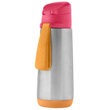 500ml insulated sport spout bottle - strawberry shake, b.box