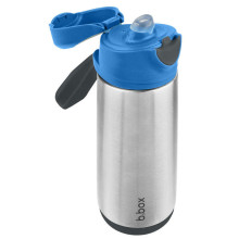 500ml insulated sport spout bottle - blue slate, b.box