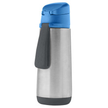 500ml insulated sport spout bottle - blue slate, b.box