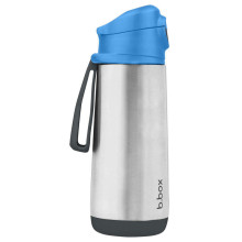 500ml insulated sport spout bottle - blue slate, b.box