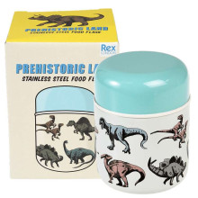 Prehistoric Land Stainless Steel Food Flask, Rex London