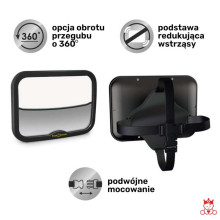 Baby Car Mirror Black, Royal Rascals