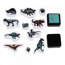 Prehistoric Land Set Of Mini Stamps, Rex London