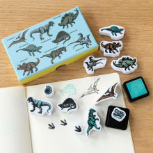 Prehistoric Land Set Of Mini Stamps, Rex London