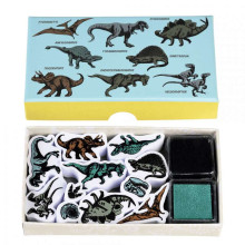 Prehistoric Land Set Of Mini Stamps, Rex London