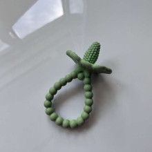 Silicone teether Juicy Raspberry Plus, green, RazBaby