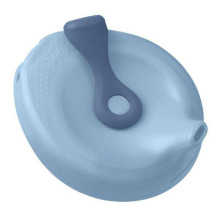 b.box fill+feed Silicone bowl with a lid for feeding babies and children lullaby blue