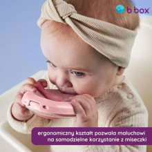 b.box fill+feed Silicone bowl with a lid for feeding babies and children peony