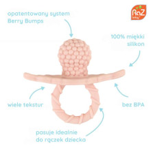 Teether, Juicy Raspberry, Pink, RaZbaby